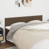 Têtes de lit Marron foncé 200 x 5 x 78/88 cm Tissu 614394614394