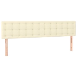Têtes de lit Crème 200x5x78/88 cm Similicuir 614396614396