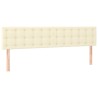 Têtes de lit Crème 200x5x78/88 cm Similicuir 614396614396