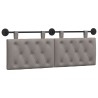 Tête de lit suspendue Taupe Tissu 614398614398
