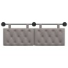 Tête de lit suspendue Taupe Tissu 614398614398