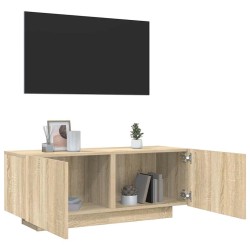 Meuble TV Chêne sonoma 100x35x40 cm Bois d'ingénierie 614402614402