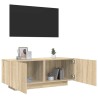 Meuble TV Chêne sonoma 100x35x40 cm Bois d'ingénierie 614402614402