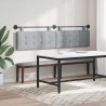 Tête de lit suspendue Avec lumière LED Gris clair Tissu 614404614404