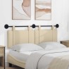 Tête de lit suspendue Avec lumière LED Crème Tissu 614407614407