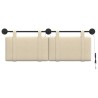 Tête de lit suspendue Avec lumière LED Crème Tissu 614407614407