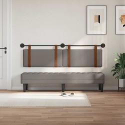 Tête de lit suspendue Avec lumière LED Taupe PU antique 614412614412