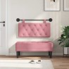 Tête de lit suspendue Avec lumière LED Rose Velours 614414614414