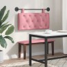Tête de lit suspendue Avec lumière LED Rose Velours 614414614414