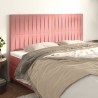Tête de lit Rose 160x5x118/128 cm Velours 614418614418