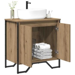 Meuble de Lavabo de Salle de Bain Chêne artisanal 614420614420