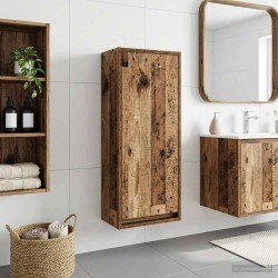 Meuble de lavabo mural Bois ancien 35 x 20 x 81 cm 614421614421