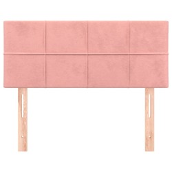 Tête de lit Rose 90x5x78/88 cm Velours 614424614424