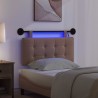 Tête de lit suspendue Avec lumière LED Cappuccino Simili cuir 614425614425