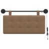 Tête de lit suspendue Avec lumière LED Cappuccino Simili cuir 614425614425