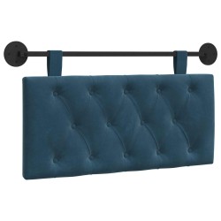 Tête de lit suspendue Avec lumière LED Bleu Velours 614427614427