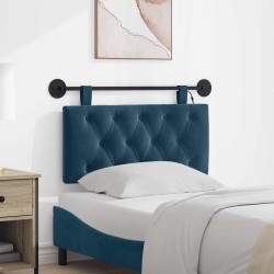 Tête de lit suspendue Avec lumière LED Bleu Velours 614428614428