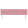 Tête de lit Rose 200 cm Velours 614429614429