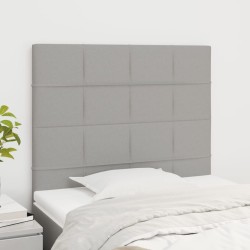 Tête de lit Gris clair 100x5x118/128 cm Tissu 614430614430