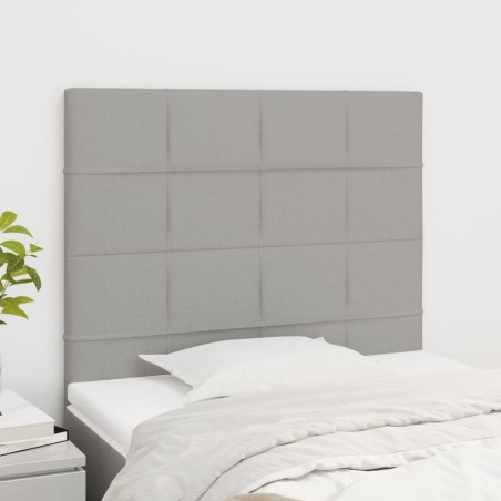 Tête de lit Gris clair 100x5x118/128 cm Tissu 614430614430