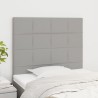 Tête de lit Gris clair 100x5x118/128 cm Tissu 614430614430