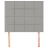 Tête de lit Gris clair 100x5x118/128 cm Tissu 614430614430