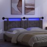 Tête de lit suspendue Avec lumière LED Noir PU antique 614432614432
