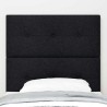 Tête de lit réglable en hauteur Noir 80 cm tissu 614434614434