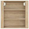Armoire murale Chêne sonoma 80x33x80 cm Bois d'ingénierie 614436614436