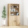 Armoire murale Chêne sonoma 80x33x80 cm Bois d'ingénierie 614436614436