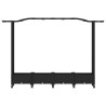 Lit Élevé avec Treillis et Toit Noir 207 x 40 x 129 cm PP 614438614438