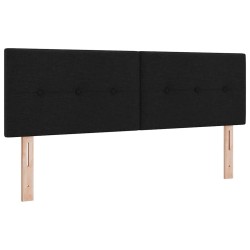 Tête de lit réglable en hauteur Noir 160 cm tissu 614439614439