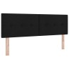 Tête de lit réglable en hauteur Noir 160 cm tissu 614439614439