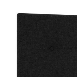 Tête de lit réglable en hauteur Noir 160 cm tissu 614439614439