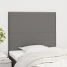 Tête de lit Gris foncé 80x5x118/128 cm Tissu 614440614440