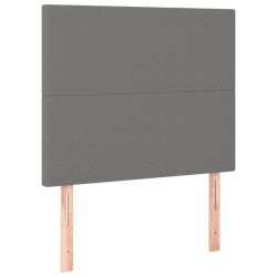 Tête de lit Gris foncé 80x5x118/128 cm Tissu 614440614440
