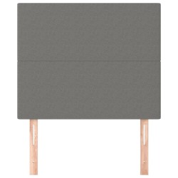 Tête de lit Gris foncé 80x5x118/128 cm Tissu 614440614440