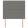 Tête de lit Gris foncé 80x5x118/128 cm Tissu 614440614440