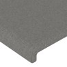 Tête de lit Gris foncé 80x5x118/128 cm Tissu 614440614440