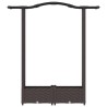 Lit Élevé avec Treillis et Toit Marron 124 x 40 x 123 cm PP 614444614444