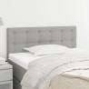 Tête de lit Gris clair 90x5x78/88 cm Tissu 614446614446