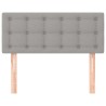 Tête de lit Gris clair 90x5x78/88 cm Tissu 614446614446