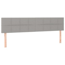 Têtes de lit Gris clair 200x5x78/88 cm Tissu 614447614447