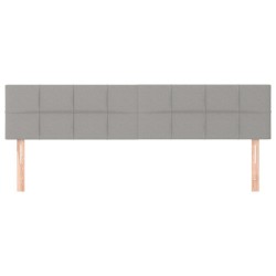 Têtes de lit Gris clair 200x5x78/88 cm Tissu 614447614447