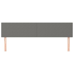 Têtes de lit Gris foncé 160x5x78/88 cm Tissu 614449614449