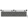 Tête de lit suspendue Avec lumière LED Gris foncé Velours 614450614450