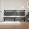 Tête de lit suspendue Avec lumière LED Gris foncé Tissu 614451614451