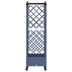 Lit Élevé avec Treillis et Toit Gris 124 x 40 x 129 cm PP 614452614452