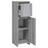 Armoire de bain Sonoma gris 30x30x95 cm Bois d'ingénierie 614454614454