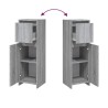 Armoire de bain Sonoma gris 30x30x95 cm Bois d'ingénierie 614454614454